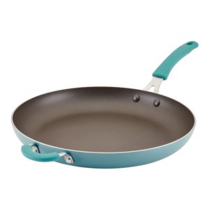 Cook+Create+Nonstick+Fry+Pan+w+Helper+Handle+Agave+Blue