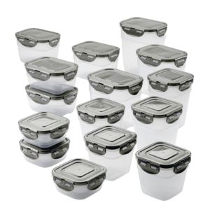 pc+Leakproof+Stacking+Container+Food+Storage+Set+Gray