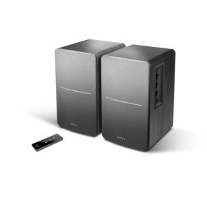 R1280T+Powered+Bookshelf+Speakers+-+Set+of+2+Black