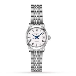 Ladies%27+Record+Automatic+Chronometer+Stainless+Steel+Watch+White+Dial