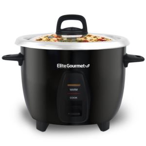 10+Cup+Rice+Cooker+w%2F+Stainless+Steel+Cooking+Pot+Black