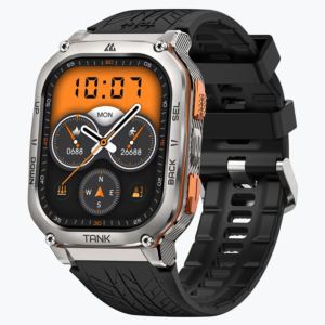 TANK+M+Ultra+InAMOLED+GPS+Smartwatch+with+Silicone+Band+Silver