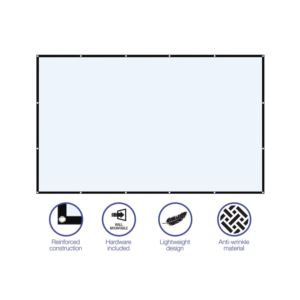 130%22+Indoor+Soft+Projection+Screen