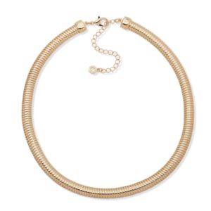 Omega+Chain+Collar+Necklace+Gold