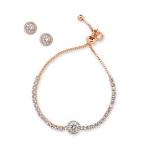 Halo+Stone+Tennis+Bracelet+and+Halo+Studs