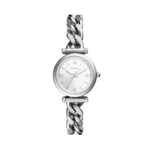 Ladies+Carlie+Silver-Tone+Stainless+Steel+Watch+Silver+Dial