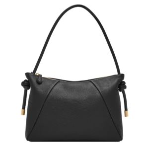 Willa+Leather+Shoulder+Bag+Black