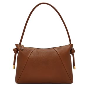 Willa+Leather+Shoulder+Bag+Medium+Brown