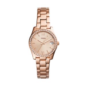 Ladies+Scarlette+Rose+Gold-Tone+Crystal+Watch+Rose+Gold+Dial