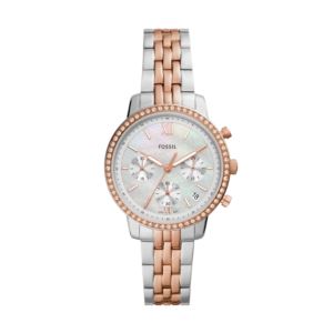 Ladies+Neutra+Chronograph+2-Tone+Stainless+Steel+Watch+MOP+Dial