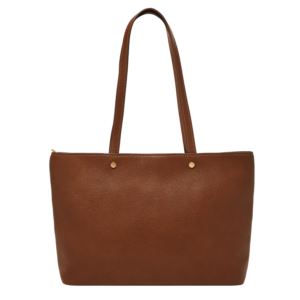 Jessie+Top+Zip+Tote+Medium+Brown