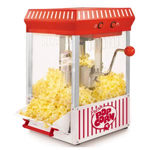 Vintage+10+Cup+Table+Top+Popcorn+Maker+Red+%26+White