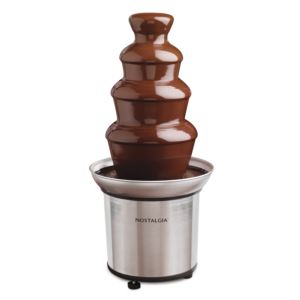4-Tier+Stainless+Steel+Chocolate+Fondue+Fountain