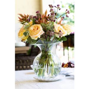 Hibiscus+Glass+Fluted+Vase+-+Large