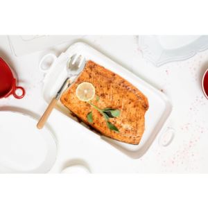 Lastra+Rectangular+Baker+-+White