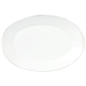 Melamine+Lastra+Oval+Platter+-+White