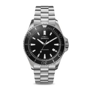 Mens%27+Lake+Superior+Monster+Automatic+Stainless+Steel+Watch+Black+Dial