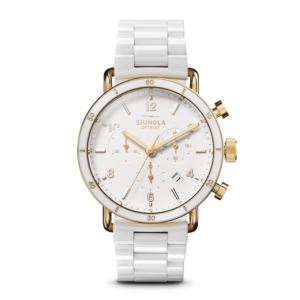 Ladies%27+Canfield+Sport+Chronograph+White+Ceramic+Watch+White+Dial