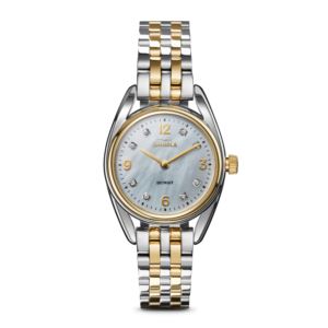 Ladies+Diamond+Derby+TwoTone+STainless+Steel+Watch+MOP+Dial