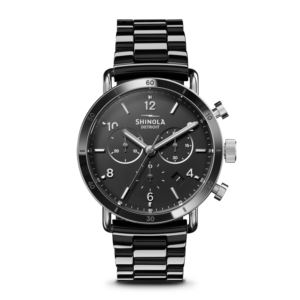 Ladies%27+Canfield+Sport+Chronograph+Black+Ceramic+Watch+Black+Dial