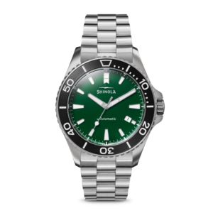 Mens%27+Lake+Ontario+Monster+Automatic+Stainless+Steel+Watch+Green+Dial