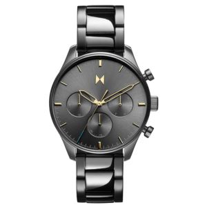 Mens+Airhawk+Multi-Function+Honey+Smoke+Stainless+Steel+Watch+Gray+Dial