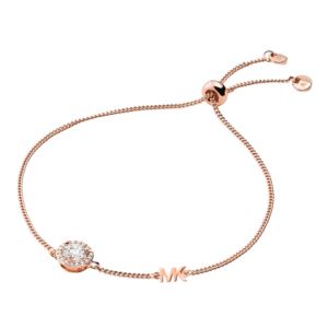 Precious+Metal+Pave+Sterling+Silver+Slider+Bracelet+Rose+Gold