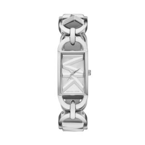 Ladies%27+Mini+Empire+Silver-Tone+Stainless+Steel+Watch+Silver+MK+Logo+Dial