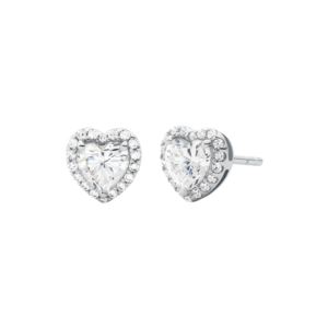 Sterling+Silver+Heart+Stud+Earrings+Silver