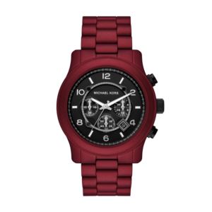 Men%27s+Runway+Chronograph+Red+Stainless+Steel+Watch+Black+Dial