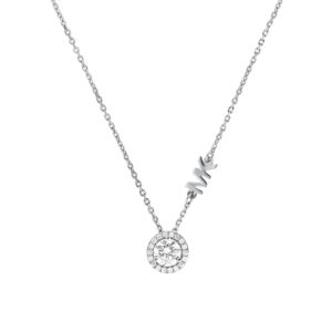 Sterling+Silver+MK+Logo+Necklace+Silver