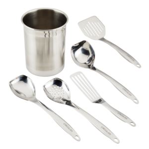 pc+Stainless+Steel+Kitchen+Tools+Set+w+Crock