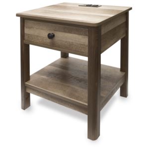Traditional+End+Table+w+AC+Power+USB+Charging+Ports