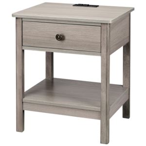 Traditional+End+Table+w%2F+AC+Power+%26+USB+Charging+Ports