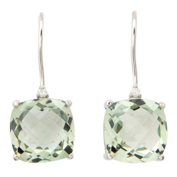Green Amethyst Earrings