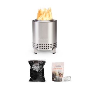 Mesa+Tabletop+Pit+%2B+Wood+Fuel+Pellets+%2B+Starter+Pack+Stainless