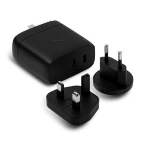 Fast+Gan+PD+67W+Charger+w%2F+2+USB-C+Ports+Black