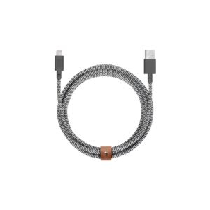 Belt+Cable+XL+USB-A+to+Apple+Lightning+Zebra