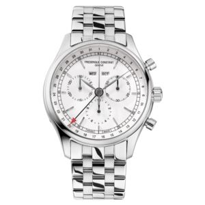 Men%27s+Classic+Quartz+Chronograph+Triple+Calendar+Silver+Watch+Silver+White+Dial