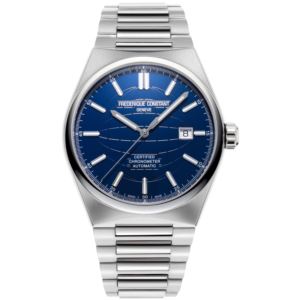 Men%27s+Highlife+Automatic+COSC+Silver-Tone+Stainless+Watch+Blue+Dial