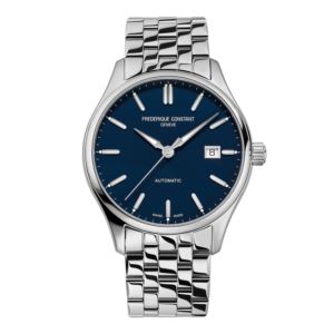 Men%27s+Classic+Index+Automatic+Silver-Tone+Stainless+Steel+Watch+Blue+Dial
