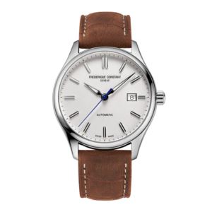 Men%27s+Classic+Index+Automatic+Brown+Leather+Strap+Watch+White+Dial