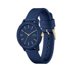 Ladies%27+12.12+Gold+%26+Navy+Silicone+Strap+Watch