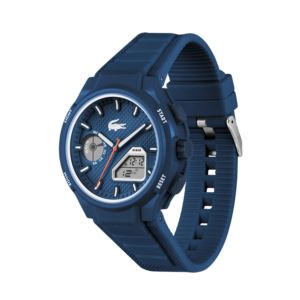 Mens+LC33+Ana-Digi+Navy+Silicone+Strap+Watch+Navy+Dial