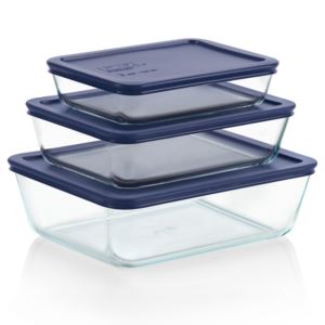 6pc+Simply+Store+Rectangular+Glass+Storage+Set