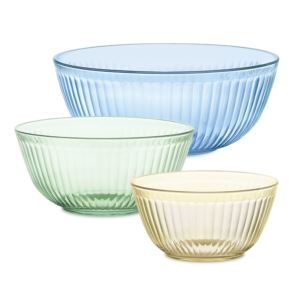 Colors+Sculpted+Tinted+3pc+Mixing+Bowl+Set