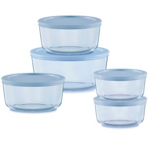 Simply+Store+Tinted+10pc+Round+Glass+Food+Storage+Set