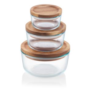 6pc+Glass+Storage+Set+w%2F+Wood+Lids