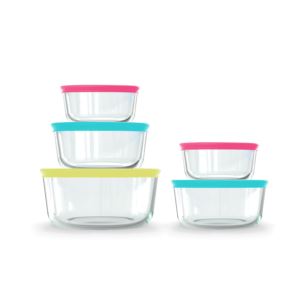 Simply+Store+10pc+Storage+Set+w%2F+Assorted+Color+Lids