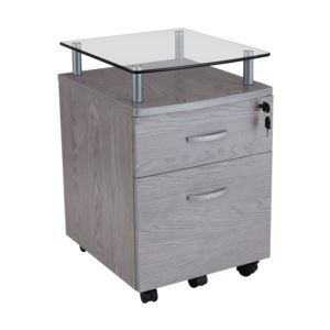 Techni%2BMobili%2BRolling%2BFile%2BCabinet%2Bwith%2BGlass%2BTop